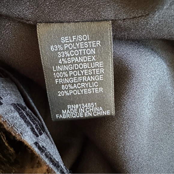 Wayf Black Tassel Fringe Textured Patterned Mini Skirt Small - Picture 6 of 9